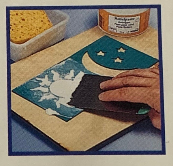 3D Reliefschablone Französische Lilie